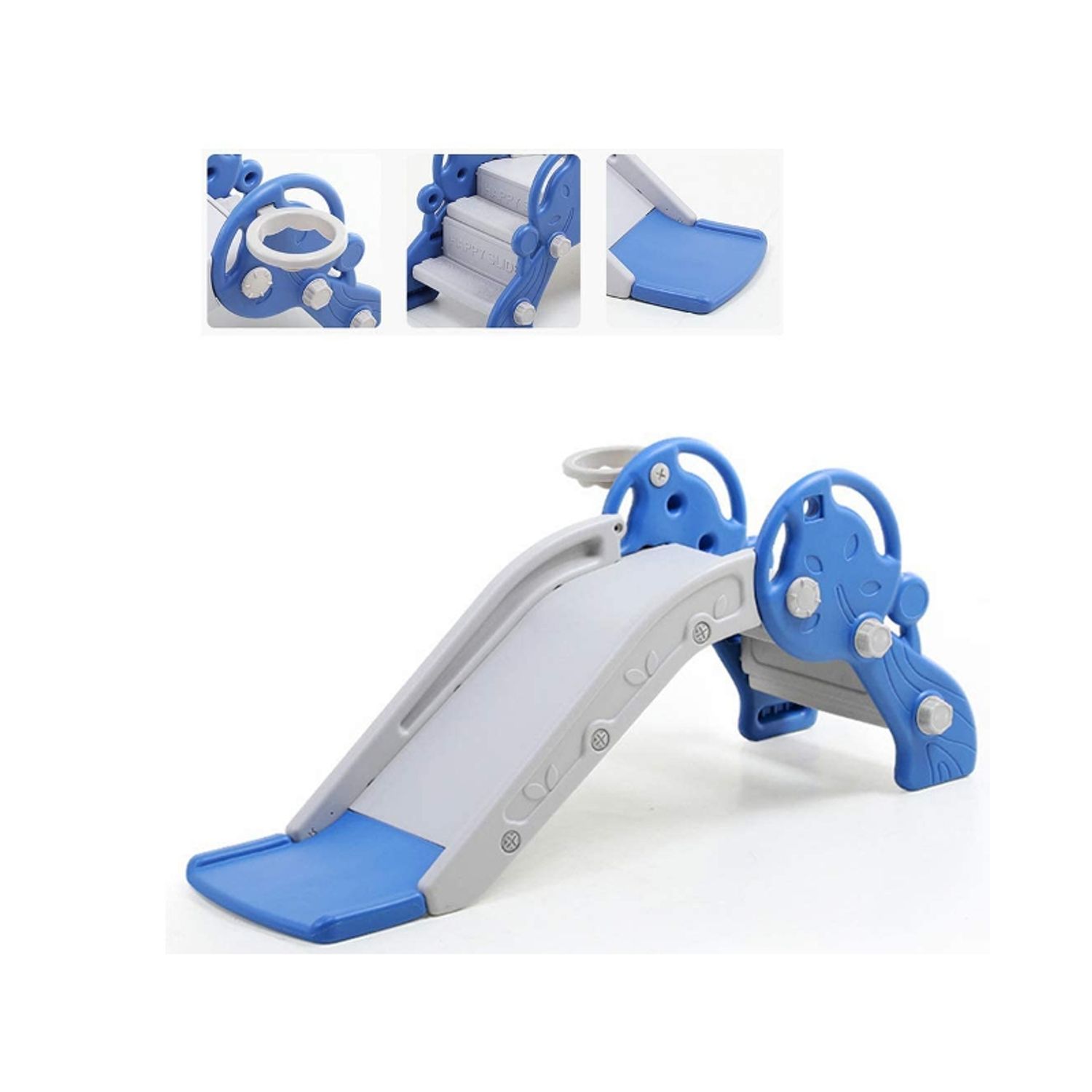 Tobogan MyKids Tree cu cos de basket Blue fotografia produsului View 3 L