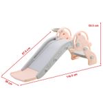 Tobogan MyKids Tree cu cos de basket Pink fotografia produsului View 2 S