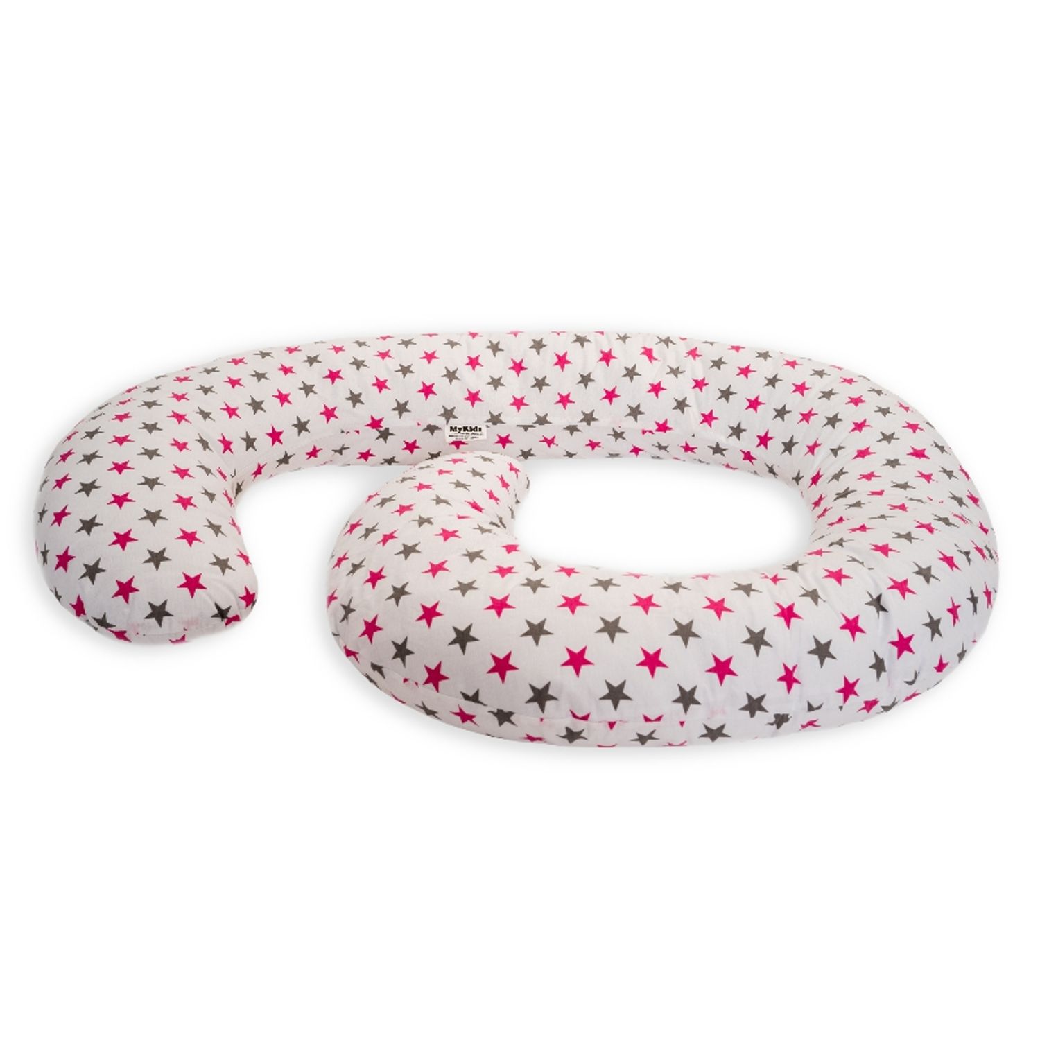 Perna De Alaptare Multifunctionala MyKids White Grey-Pink fotografia produsului View 2 L