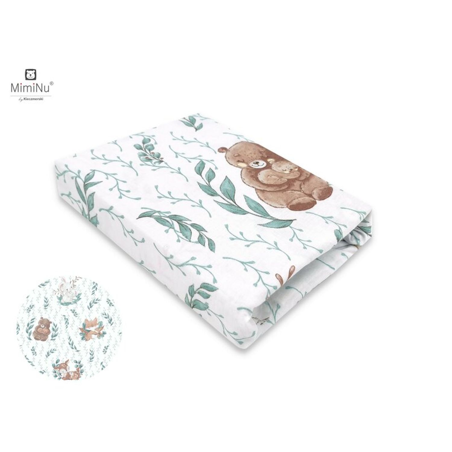 MimiNu - Cearceaf cu elastic, 140X70 cm, Lulu Natural fotografia produsului View 2 L