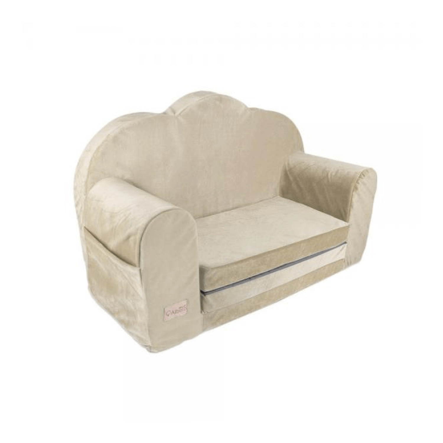 Canapea extensibila Klups catifea beige V110 fotografia produsului