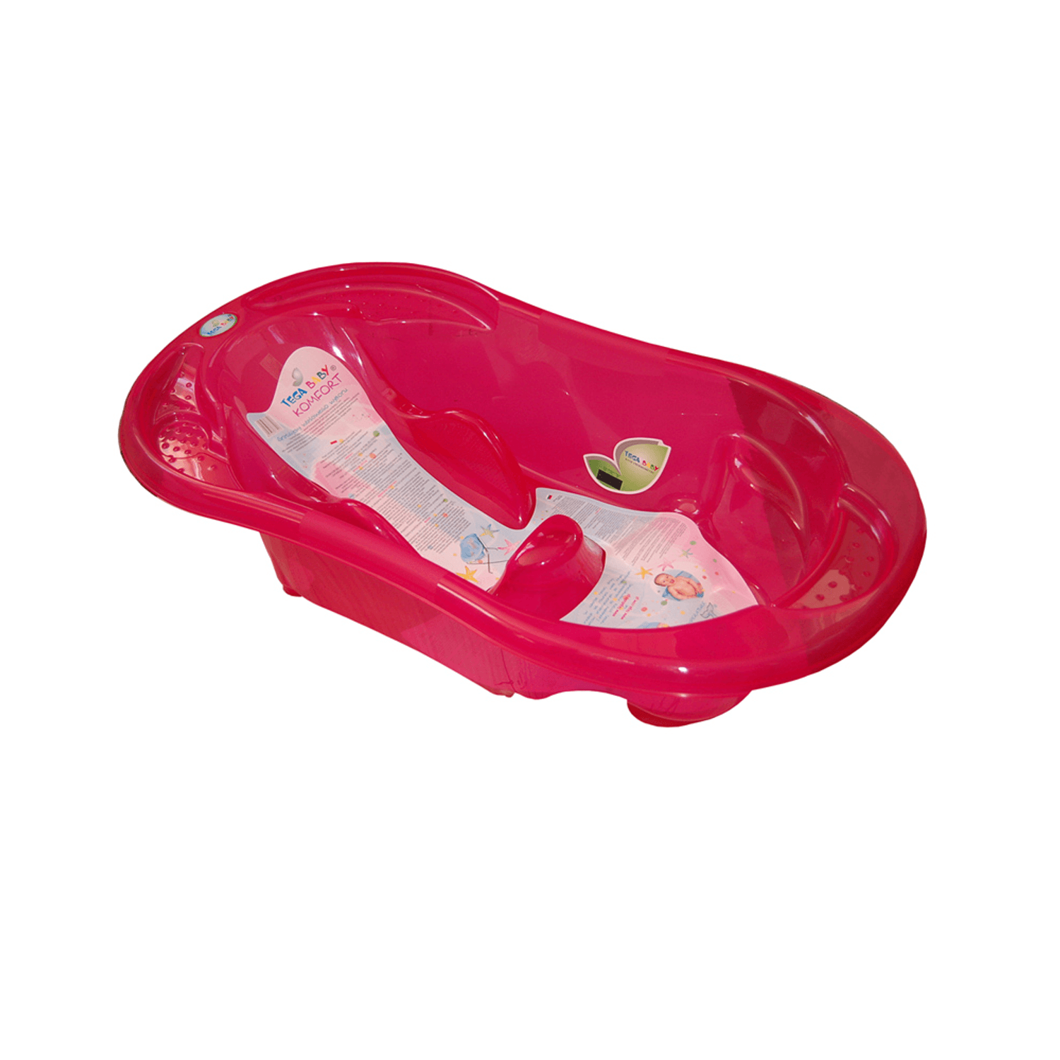 Cadita Bebe Cu Forma Anatomica TEGA Roz Transparent fotografia produsului