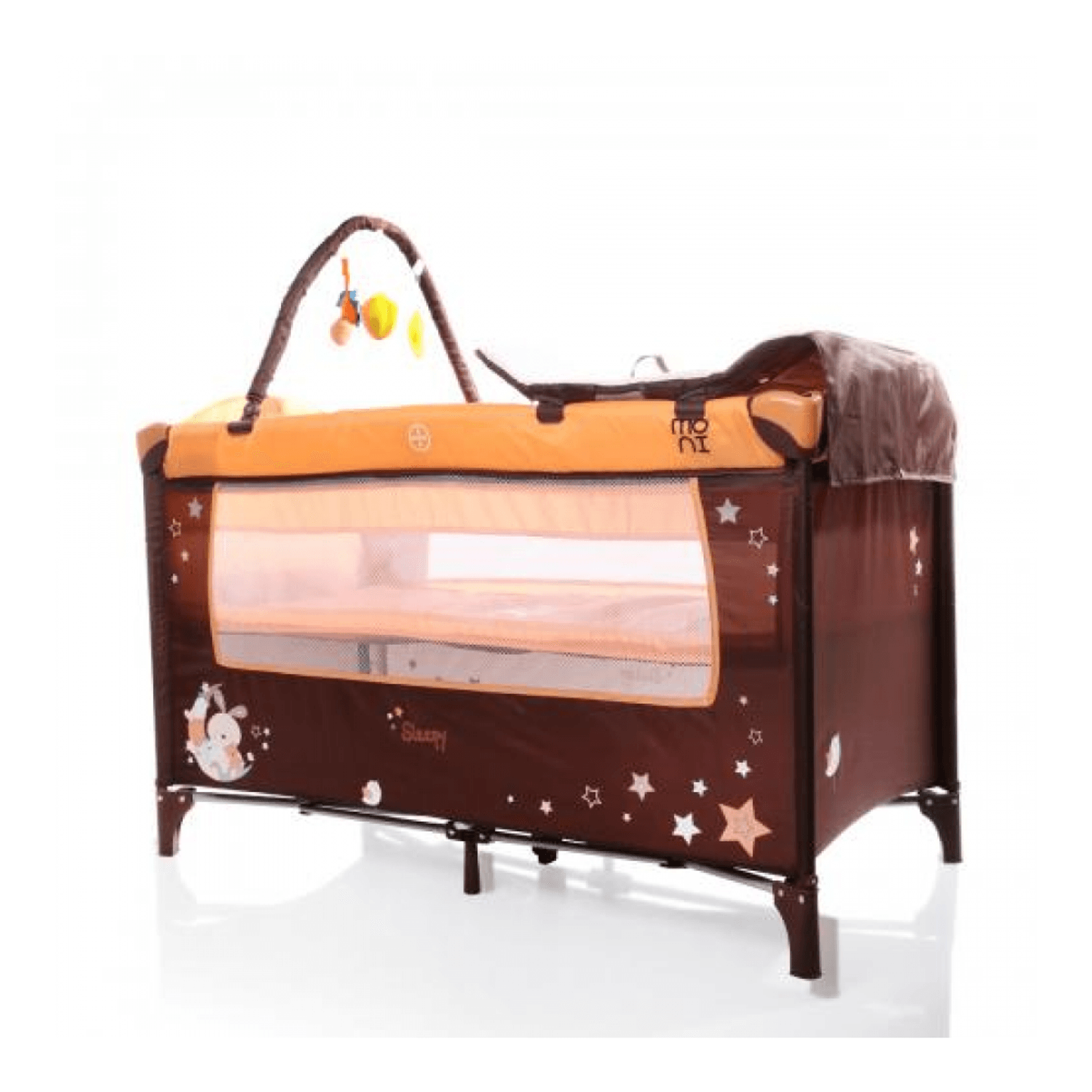Patut Pliant Bebe Moni Sleepy New Orange fotografia produsului