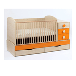 Patut Transformabil MyKids Silence Natur Orange Cu Leg 4058 fotografia produsului