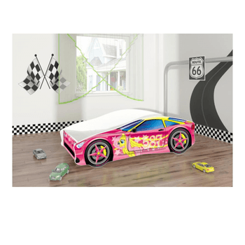 Pat Tineret MyKids Race Car 08 Pink-160x80