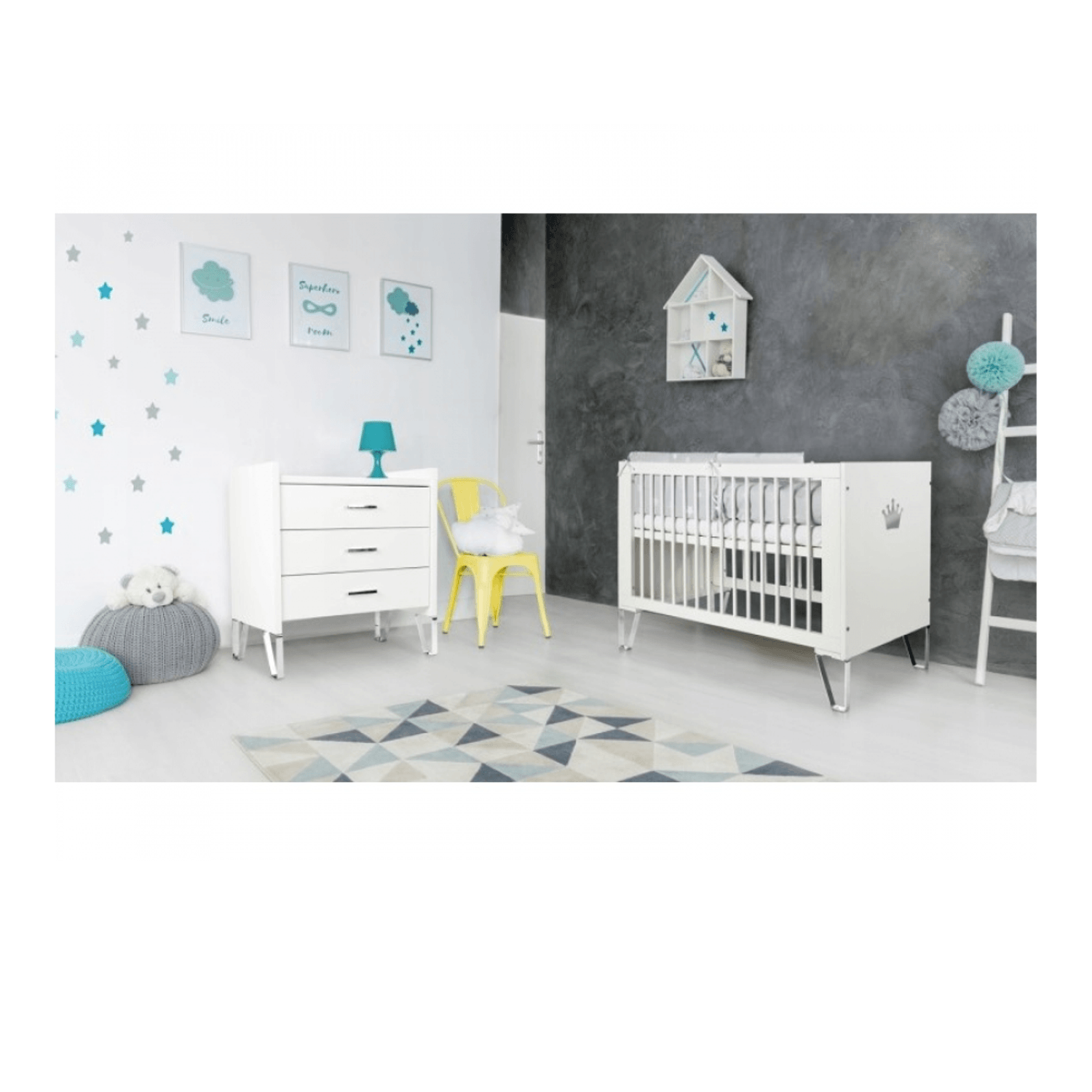 Mobilier Camera copii Si Bebelusi KLUPS BLANKA Alb fotografia produsului