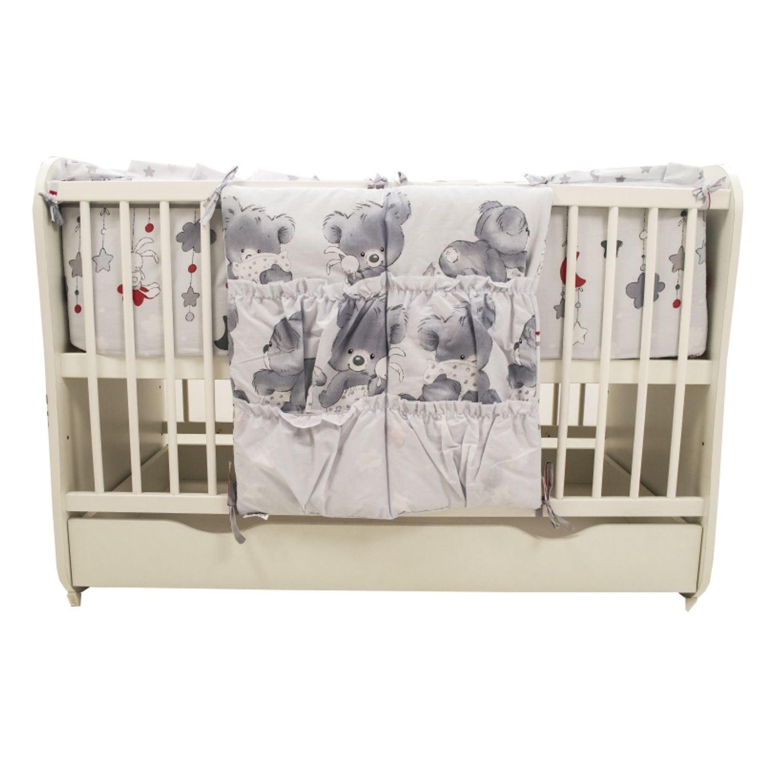 Buzunar Patut MyKids Teddy Hug Gri fotografia produsului View 3 L
