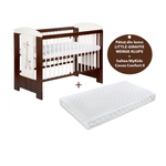 Patut KLUPS Little Giraffe Wenge + Saltea 12 Confort fotografia produsului