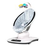 Fotoliu Balansoar Bebelusi 4MOMS MamaRoo 4.0 Plush Silver fotografia produsului View 2 S