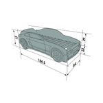 Pat masina tineret MyKids Light-MG 3D Albastru fotografia produsului View 2 S