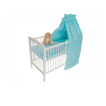 Baldachin bumbac mic MyKids Crown Blue fotografia produsului