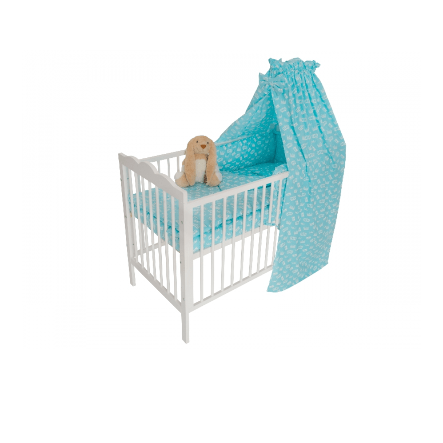 Baldachin bumbac mic MyKids Crown Blue fotografia produsului