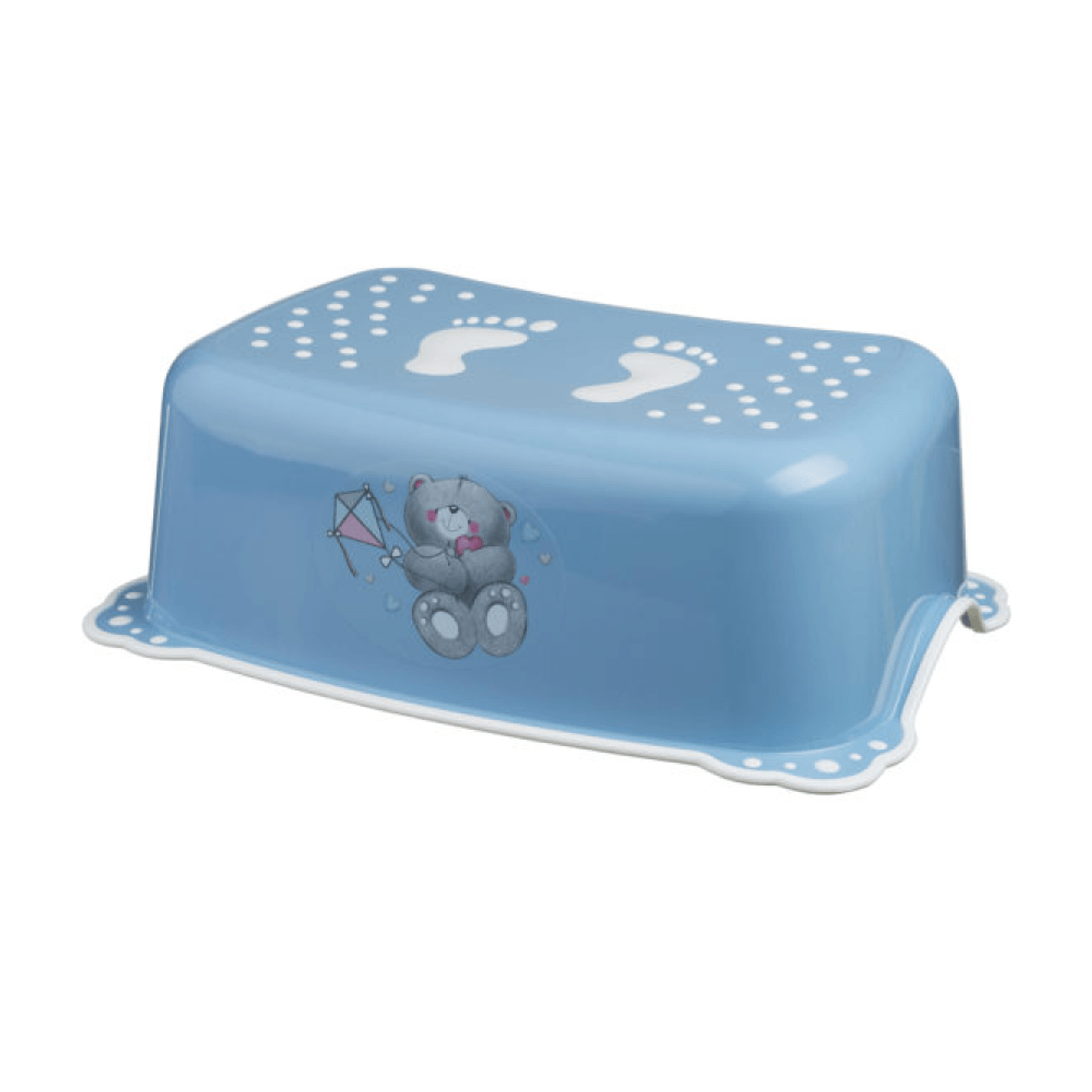 Taburet copii MyKids Bears Blue-White antialunecare fotografia produsului