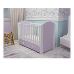Patut cu sertar MyKids MIKI Alb-Violet D121 fotografia produsului