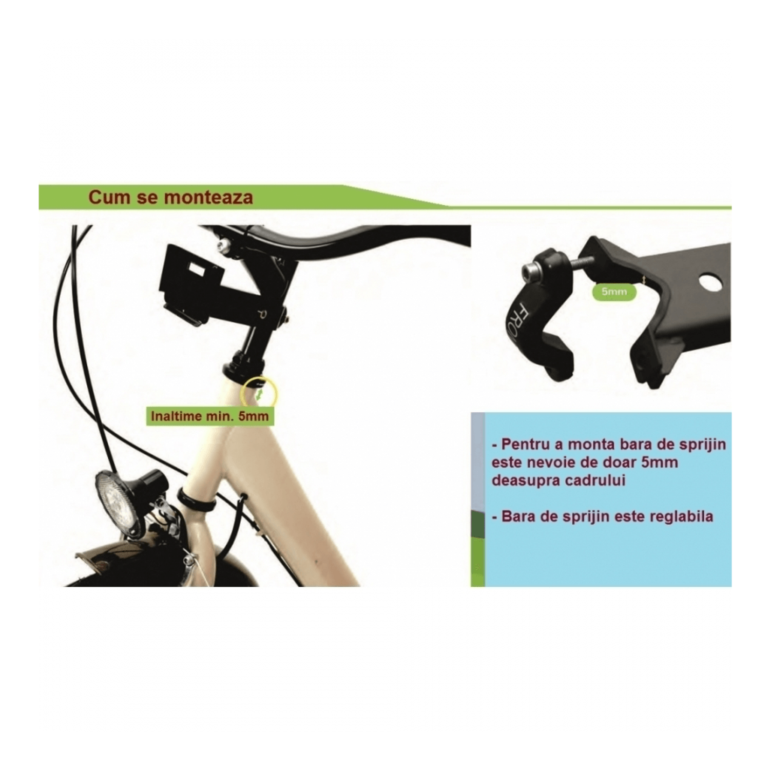 Scaun de bicicleta WeeRide WR01 fotografia produsului