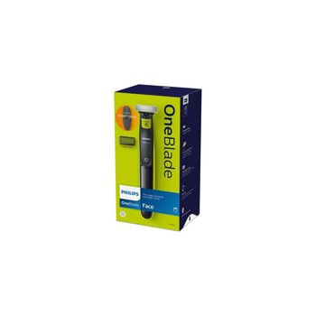 Aparat hibrid de barbierit si tuns barba philips oneblade qp2520/65, 3 accesorii, toc pentru transport, negru/verde