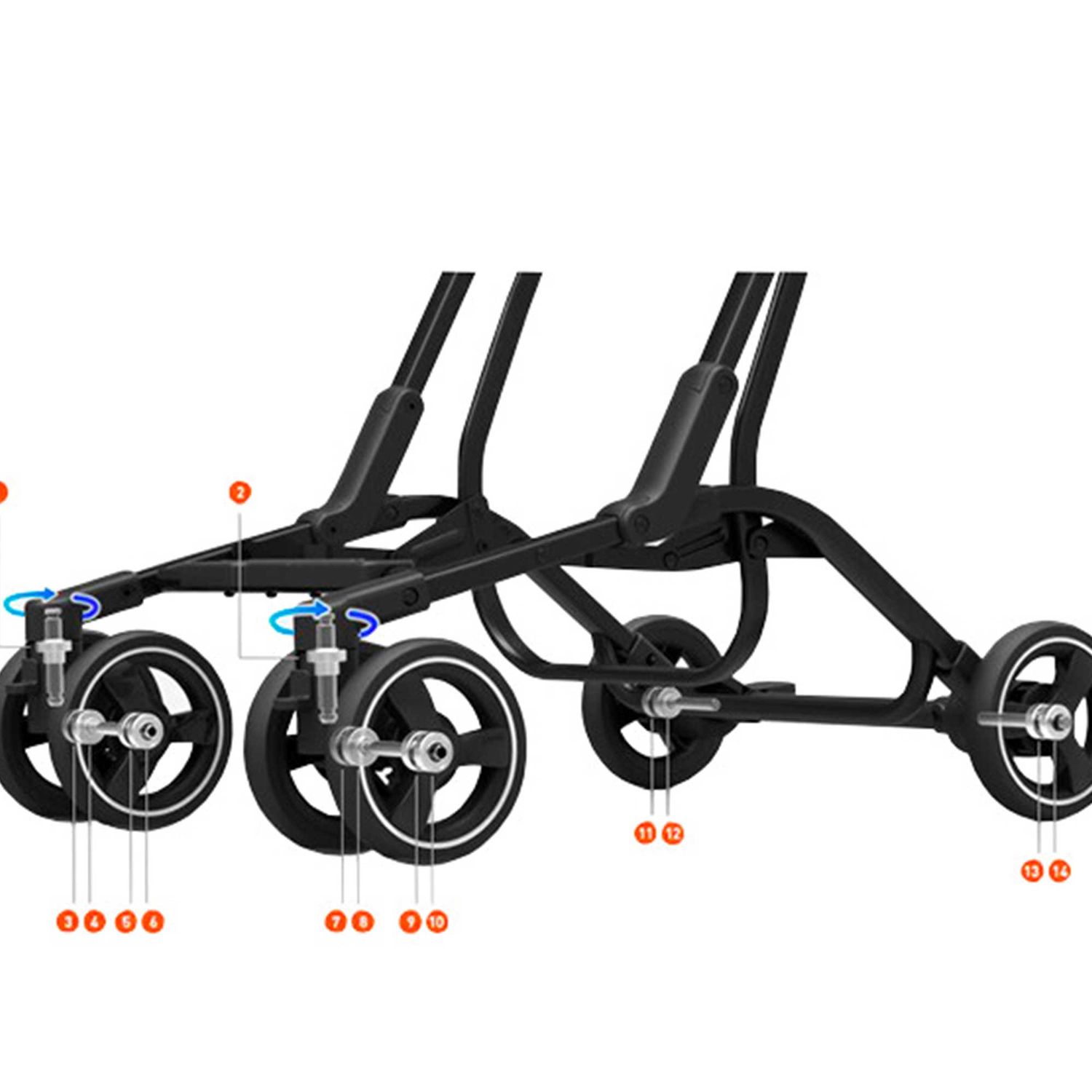 Carucior Bebumi Easy (Galben) Carucior sport,Bebumi Easy, Galben fotografia produsului View 6 L