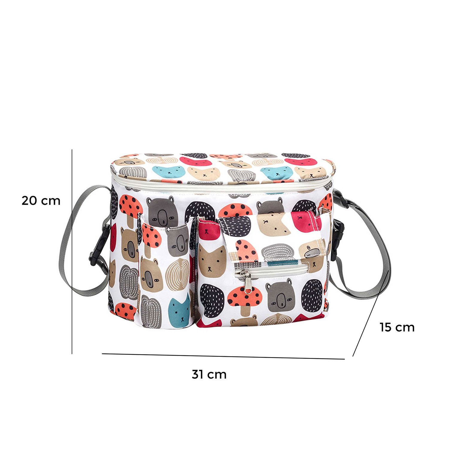 Geanta pentru mamici Q (multicolor) Geanta pentru mamiciBebumi Q Multicolor fotografia produsului View 2 L