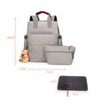 Geanta pentru mamici K (gray) Geanta pentru mamiciBebumi K Gray fotografia produsului View 2 S