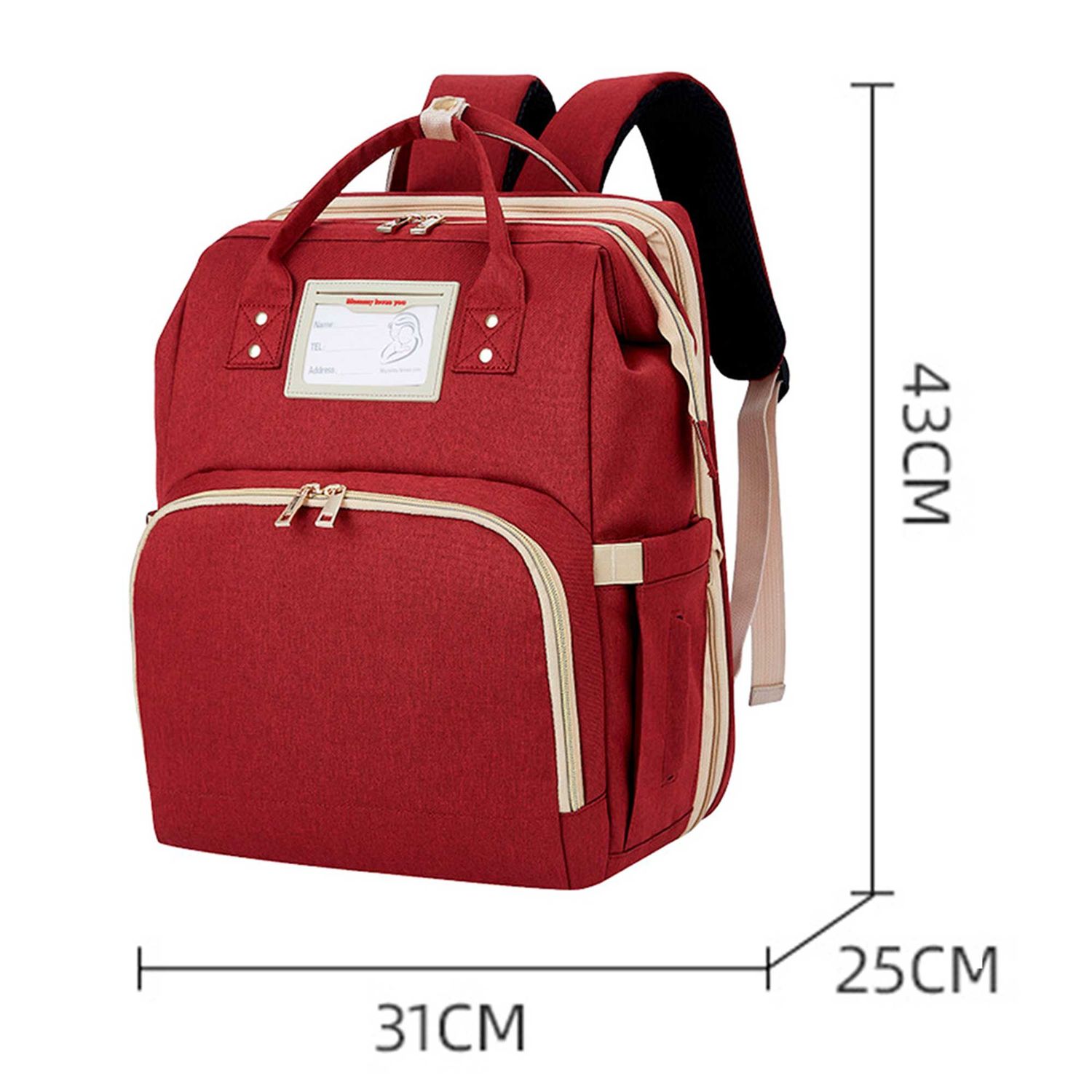 Rucsac pentru mamici F extensibil (red) Rucsac pentru mamiciextensibil F Red fotografia produsului View 2 L