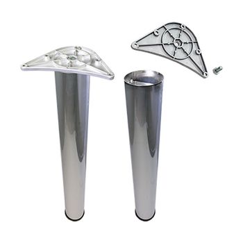Set picioare de masa ff group 38235, d 60 * h 710 mm, cromate, 4 buc