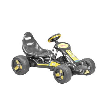 Kart cu pedale pentru copii Hecht 59789 structura de otel capacitate 30 kg negru & galben