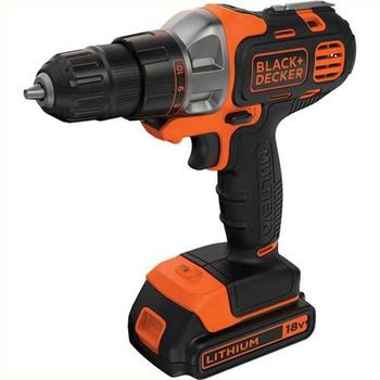 Masina de insurubat gaurit black decker mt218kb-qw multievo 18v 2 akku x 1.5ah 30nm 1.0-10mm 1.46kg cutie de transport