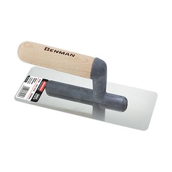 Gletiera dreapta din inox benman 70945 240 x 75 x 95 mm cu maner din lemn
