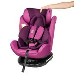 Scaun Auto Tweety Purple cu Isofix rotativ 360 grade BUF BOOF 0 36 kg baza neagra fotografia produsului View 3 S
