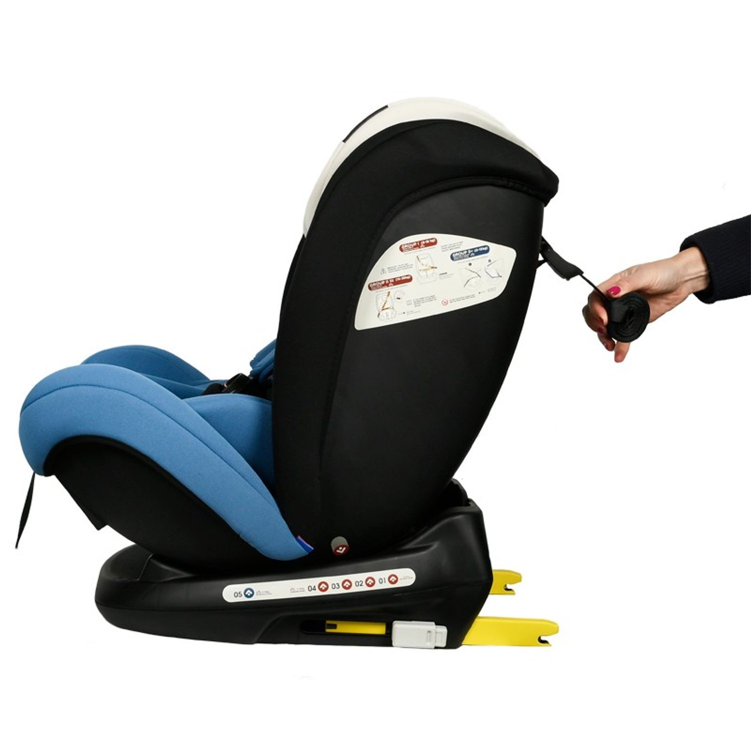 Scaun auto Mandara cu Isofix BUF BOOF Blue fotografia produsului View 2 L