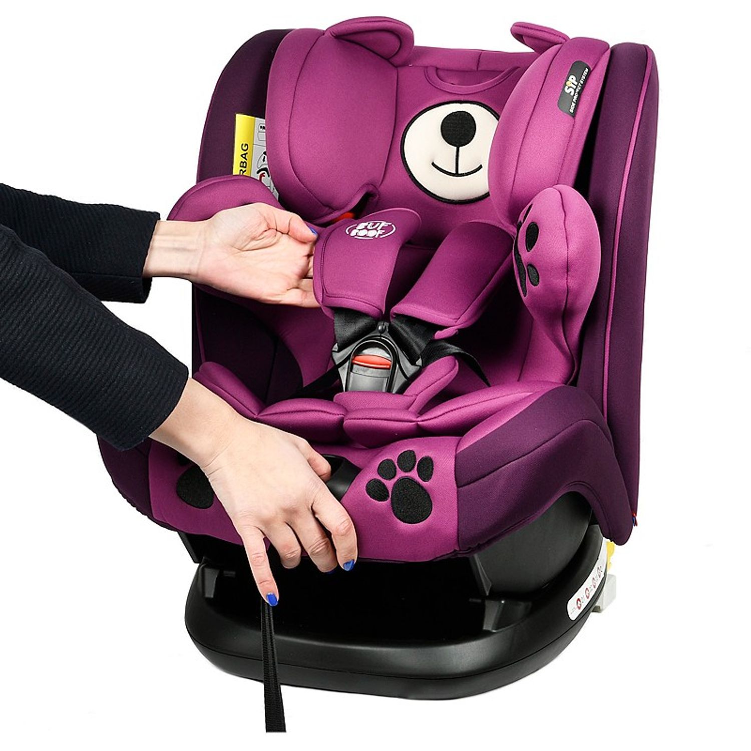 Scaun auto Mos Martin BUF BOOF cu ISOFIX Purple 137 grade pozitie somn 0-36 kg fotografia produsului View 4 L