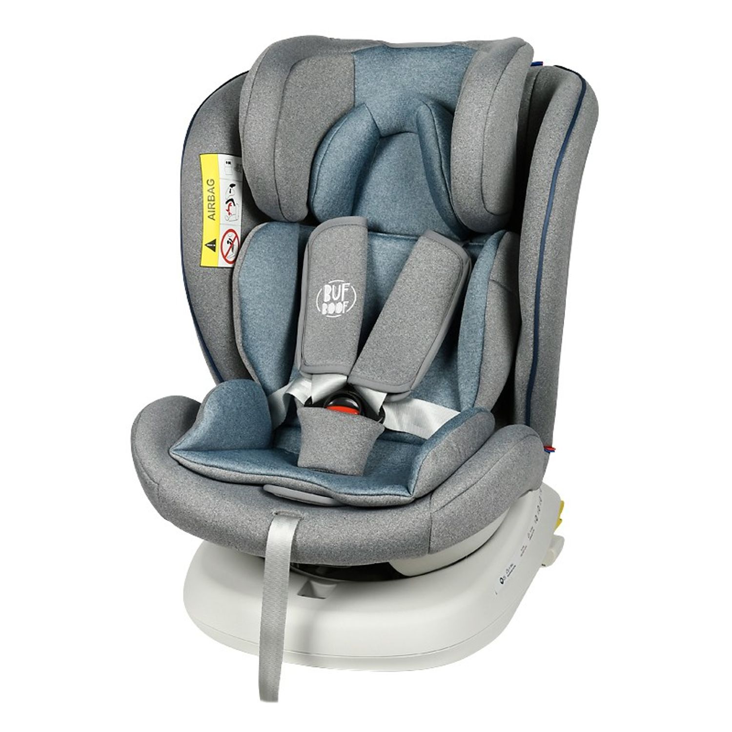 Scaun Auto Tweety Plus DELUXE BUF BOOF Light Blue cu Isofix rotativ 360 grade 0 36 kg fotografia produsului View 6 L