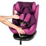 Scaun Auto Tweety Purple cu Isofix rotativ 360 grade BUF BOOF 0 36 kg baza neagra fotografia produsului View 6 S