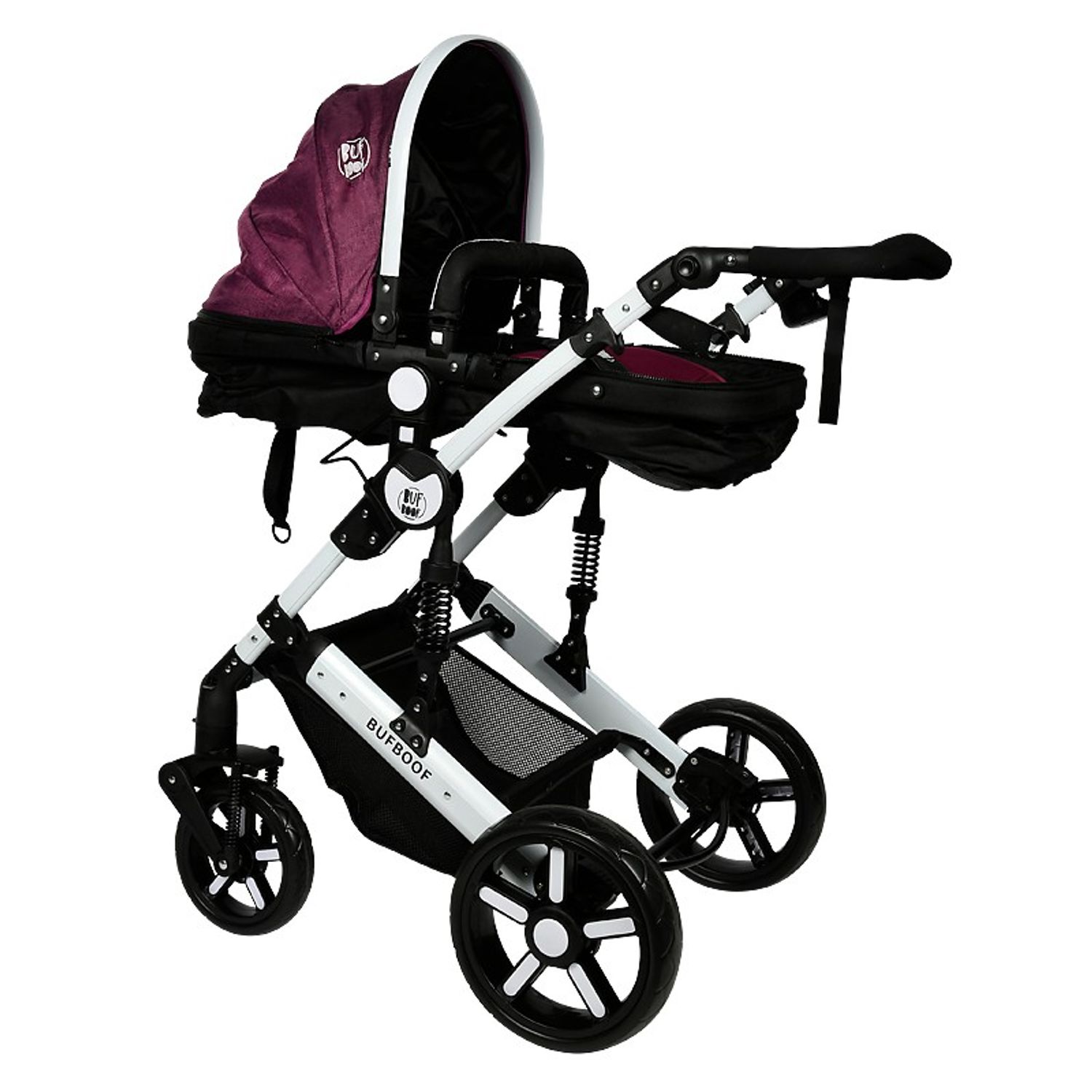 Carucior 2 in 1 reversibil X2 Purple 0 36 luni BUF BOOF fotografia produsului View 4 L
