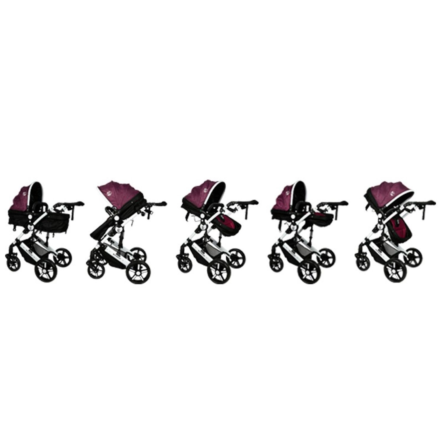Carucior 2 in 1 reversibil X2 Purple 0 36 luni BUF BOOF fotografia produsului View 6 L