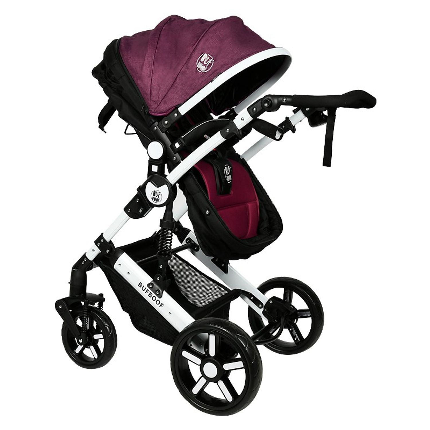 Carucior 2 in 1 reversibil X2 Purple 0 36 luni BUF BOOF fotografia produsului View 7 L