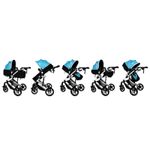 Carucior 2 in 1 reversibil X2 Blue 0 36 luni BUF BOOF fotografia produsului View 3 S