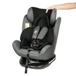 Scaun Auto Tweety Grey cu Isofix rotativ 360 grade BUF BOOF 0 36 kg baza neagra fotografia produsului View 3 S