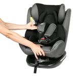 Scaun Auto Tweety Grey cu Isofix rotativ 360 grade BUF BOOF 0 36 kg baza neagra fotografia produsului View 6 S