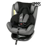 Scaun Auto Tweety Grey cu Isofix rotativ 360 grade BUF BOOF 0 36 kg baza neagra fotografia produsului