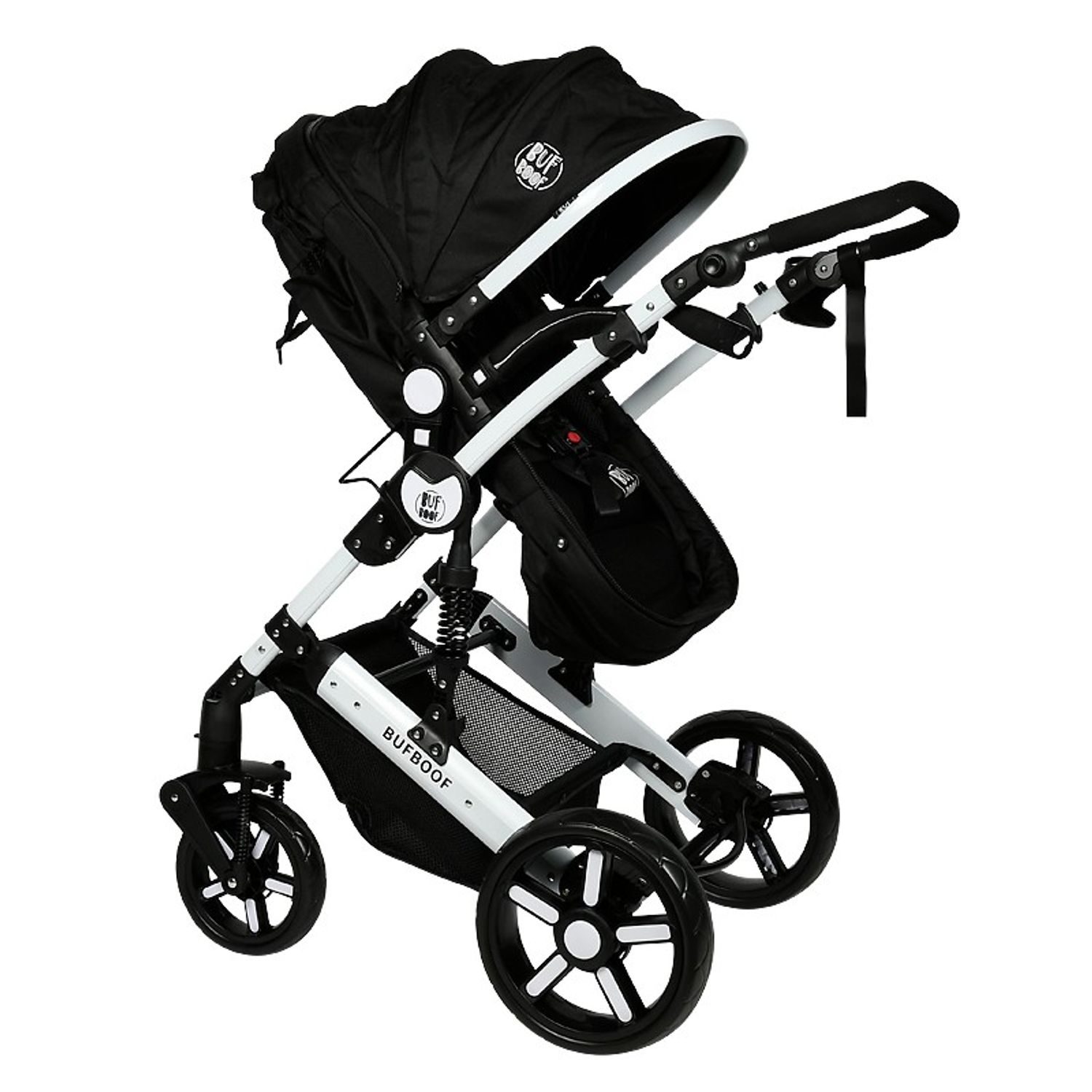 Carucior 2 in 1 reversibil X2 Black 0 36 luni BUF BOOF fotografia produsului View 3 L