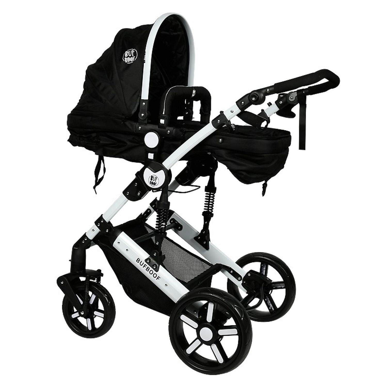 Carucior 2 in 1 reversibil X2 Black 0 36 luni BUF BOOF fotografia produsului View 4 L