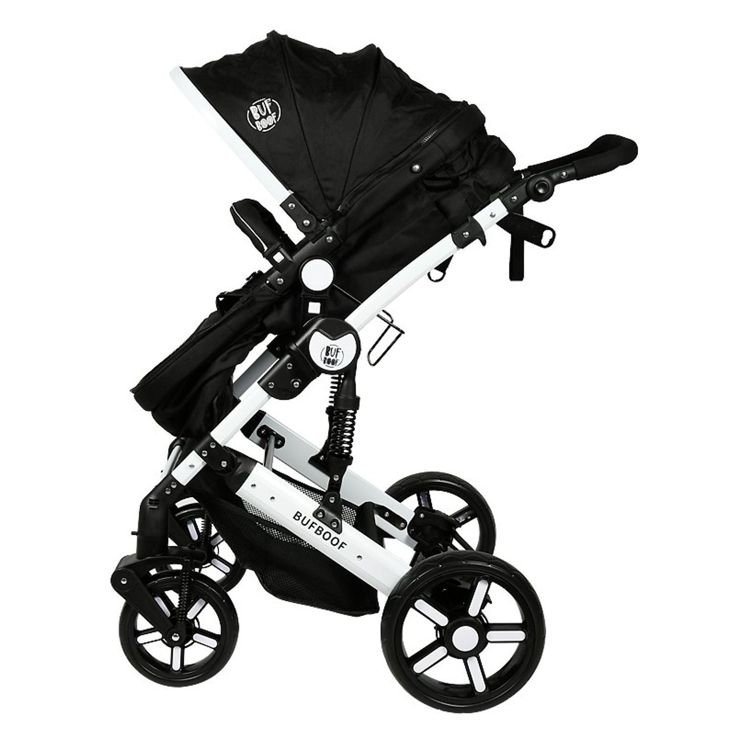 Carucior 2 in 1 reversibil X2 Black 0 36 luni BUF BOOF fotografia produsului