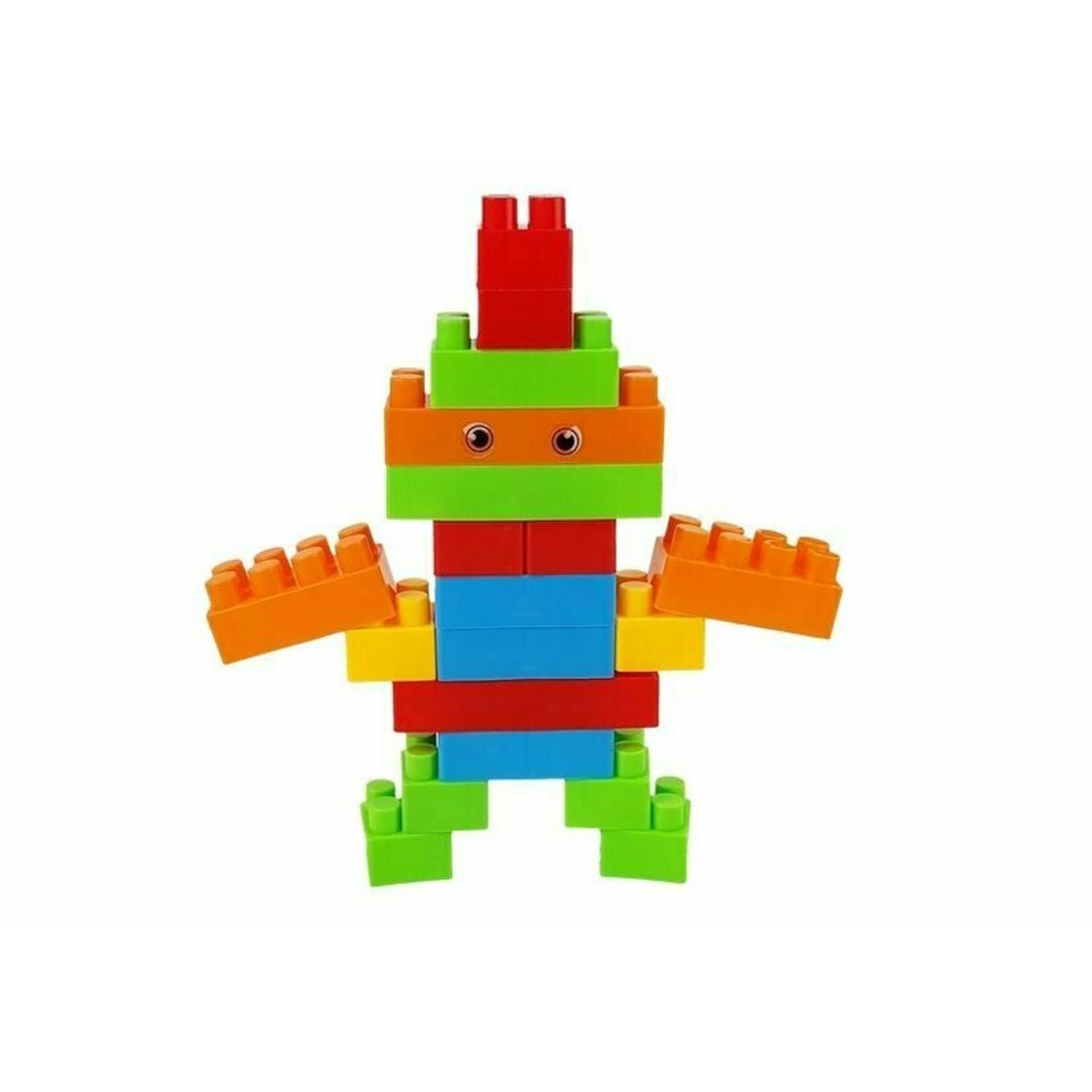 Lean toys - Blocuri de constructie, set 86 piese, cu plasa fotografia produsului