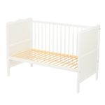 Qmini - Patut din lemn Julia 120x60 cm, multifunctional, Alb fotografia produsului View 8 S
