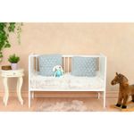 Qmini - Patut din lemn Julia 120x60 cm, multifunctional, Alb fotografia produsului View 4 S