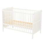 Qmini - Patut din lemn Julia 120x60 cm, multifunctional, Alb fotografia produsului View 7 S