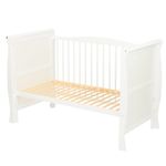 Qmini - Patut din lemn Julia Lux 120x60 cm, multifunctional, Alb fotografia produsului View 8 S