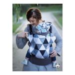 Luna Dream - Marsupiu ergonomic 2 in 1, Big Grey Triangles fotografia produsului View 4 S