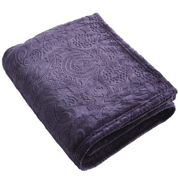 Patura christian lacroix, fleece, 100% polyester, 180 x 220 cm, mov